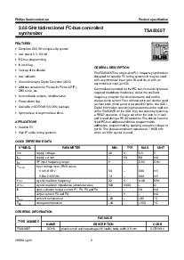 浏览型号TSA5055T的Datasheet PDF文件第2页