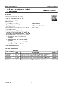 浏览型号TSA5521T的Datasheet PDF文件第2页