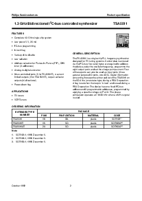 浏览型号TSA5511的Datasheet PDF文件第2页