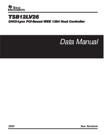 浏览型号TSB12LV26PZ的Datasheet PDF文件第1页