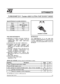 浏览型号STTH806TTI的Datasheet PDF文件第1页