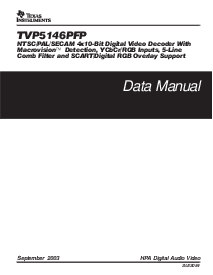 浏览型号TVP5146的Datasheet PDF文件第1页