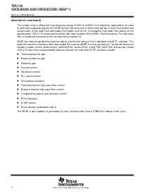 浏览型号TWL1110TQFP的Datasheet PDF文件第2页