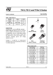 浏览型号TYN812RG的Datasheet PDF文件第1页