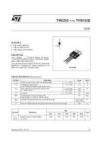 浏览型号TYN610的Datasheet PDF文件第1页