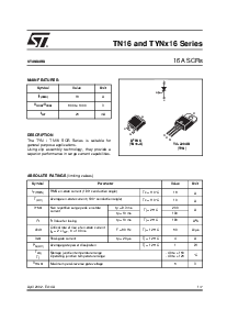 浏览型号TYN816RG的Datasheet PDF文件第1页