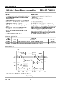 浏览型号TZA3044T的Datasheet PDF文件第2页