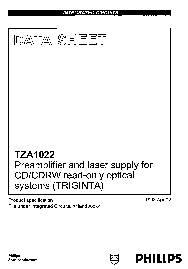 浏览型号TZA1022的Datasheet PDF文件第1页