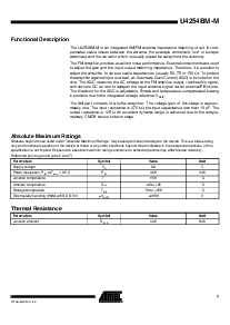 浏览型号U4254BM-M的Datasheet PDF文件第7页
