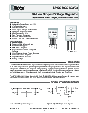 浏览型号SPX29500U-5.0的Datasheet PDF文件第1页