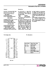 浏览型号U62H256AS2A35的Datasheet PDF文件第1页