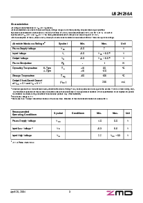 浏览型号U62H256AS2A35的Datasheet PDF文件第3页