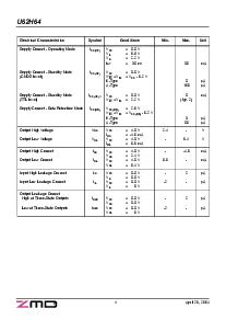 浏览型号U62H64SA35LG1的Datasheet PDF文件第4页