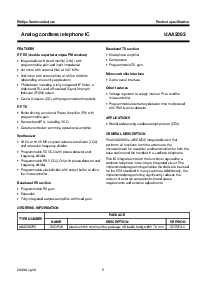 浏览型号UAA2062的Datasheet PDF文件第2页