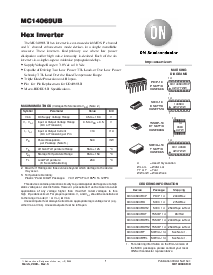 浏览型号MC14069UBFEL的Datasheet PDF文件第1页