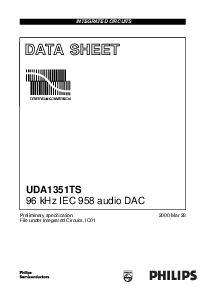 浏览型号UDA1351TS的Datasheet PDF文件第1页