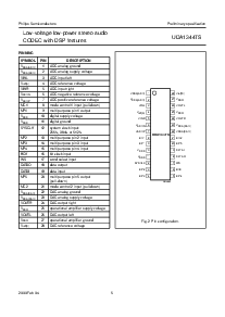 浏览型号UDA1344TS的Datasheet PDF文件第5页