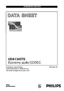 浏览型号UDA1345TS的Datasheet PDF文件第1页