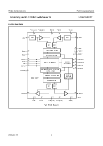 浏览型号UDA1343TT的Datasheet PDF文件第5页