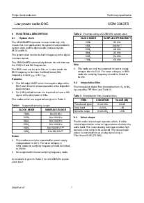 浏览型号UDA1334BTS的Datasheet PDF文件第7页