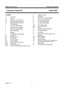 浏览型号UDA1334TS的Datasheet PDF文件第2页