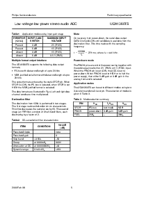 浏览型号UDA1360TS的Datasheet PDF文件第5页