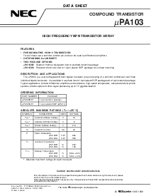 浏览型号UPA103G-E1的Datasheet PDF文件第1页