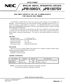 浏览型号UPB1507GV的Datasheet PDF文件第1页