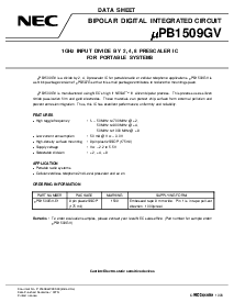 浏览型号UPB1509GV的Datasheet PDF文件第1页