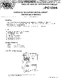 浏览型号UPC1094G的Datasheet PDF文件第1页