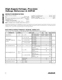 浏览型号MAX6035BAUR25的Datasheet PDF文件第2页
