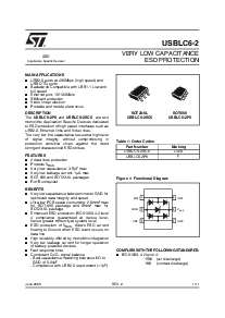 浏览型号USBLC6-2SC6的Datasheet PDF文件第1页