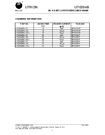浏览型号UT6264BSC-70LL的Datasheet PDF文件第9页