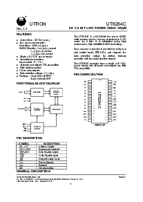 浏览型号UT6264CPC-35的Datasheet PDF文件第1页