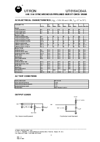 浏览型号UT6164C64AQ-5的Datasheet PDF文件第8页