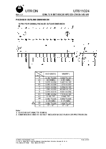 浏览型号UT611024JC-15的Datasheet PDF文件第7页