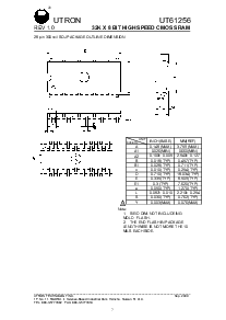 浏览型号UT61256JC-8的Datasheet PDF文件第7页