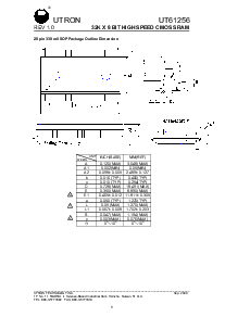 浏览型号UT61256JC-8的Datasheet PDF文件第8页