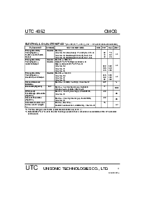 浏览型号UTC4052的Datasheet PDF文件第4页
