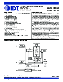 浏览型号IDT72V03L25JI的Datasheet PDF文件第1页
