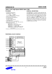 浏览型号K6R4008V1D-TI08的Datasheet PDF文件第3页