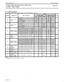 浏览型号74LV74D的Datasheet PDF文件第5页