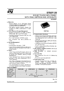 浏览型号ST92F120V9Q7的Datasheet PDF文件第1页