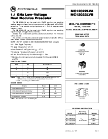 浏览型号MC12022LVAP的Datasheet PDF文件第1页