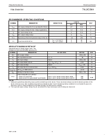 浏览型号74LVC04AD的Datasheet PDF文件第4页