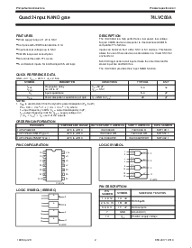 浏览型号74LVC00A的Datasheet PDF文件第2页