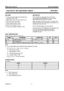 浏览型号74LVC06A的Datasheet PDF文件第2页