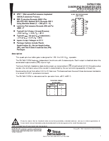 浏览型号SN74LVC125A的Datasheet PDF文件第1页