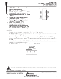 浏览型号SN74LVC126AD的Datasheet PDF文件第1页