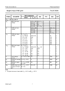 浏览型号74LVC1G08GV的Datasheet PDF文件第7页